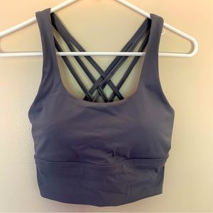 CRZ YOGA Long line strappy bra. Small.